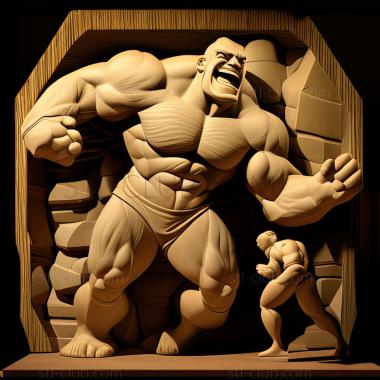 3D мадэль Machoke Machoke Man Tanba Тренажерный зал Борьба Матч (STL)